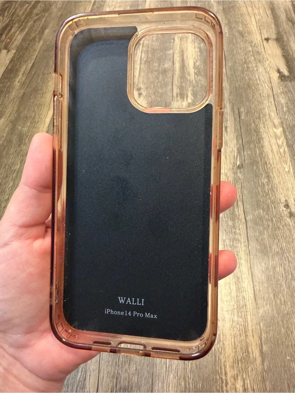 Walli iPhone 14 Pro Max Wallet Phone Case in Coastal Check Print Vegan Leather